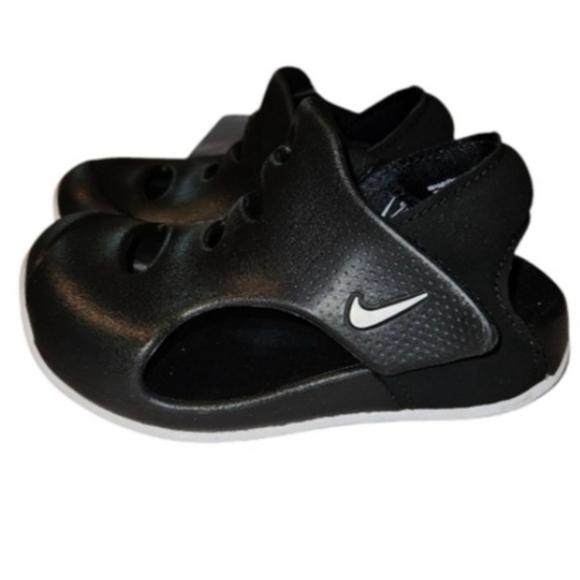 Boys Nike Sunray Protect 3 Sandals Size 7C Black/White New w/box - Picture 1 of 10